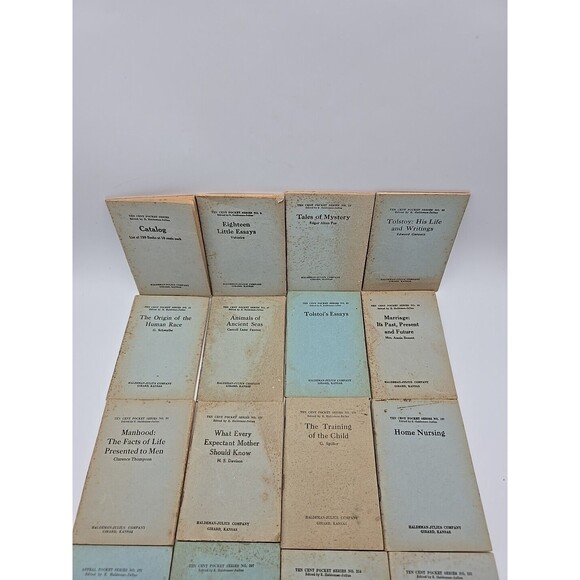 Ten Cent Pocket Readers Lot of 19 Books Haldeman-Julius - Picture 2 of 12